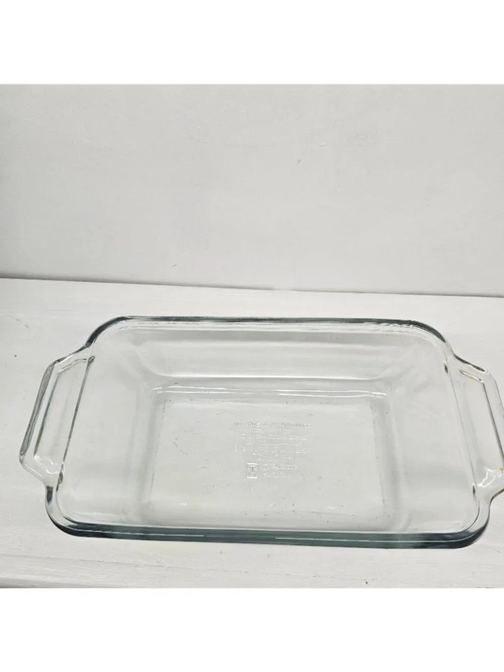Vintage Anchor Hocking Country Goose Glass Loaf Dish 1.5 QT - Blue Ribbon